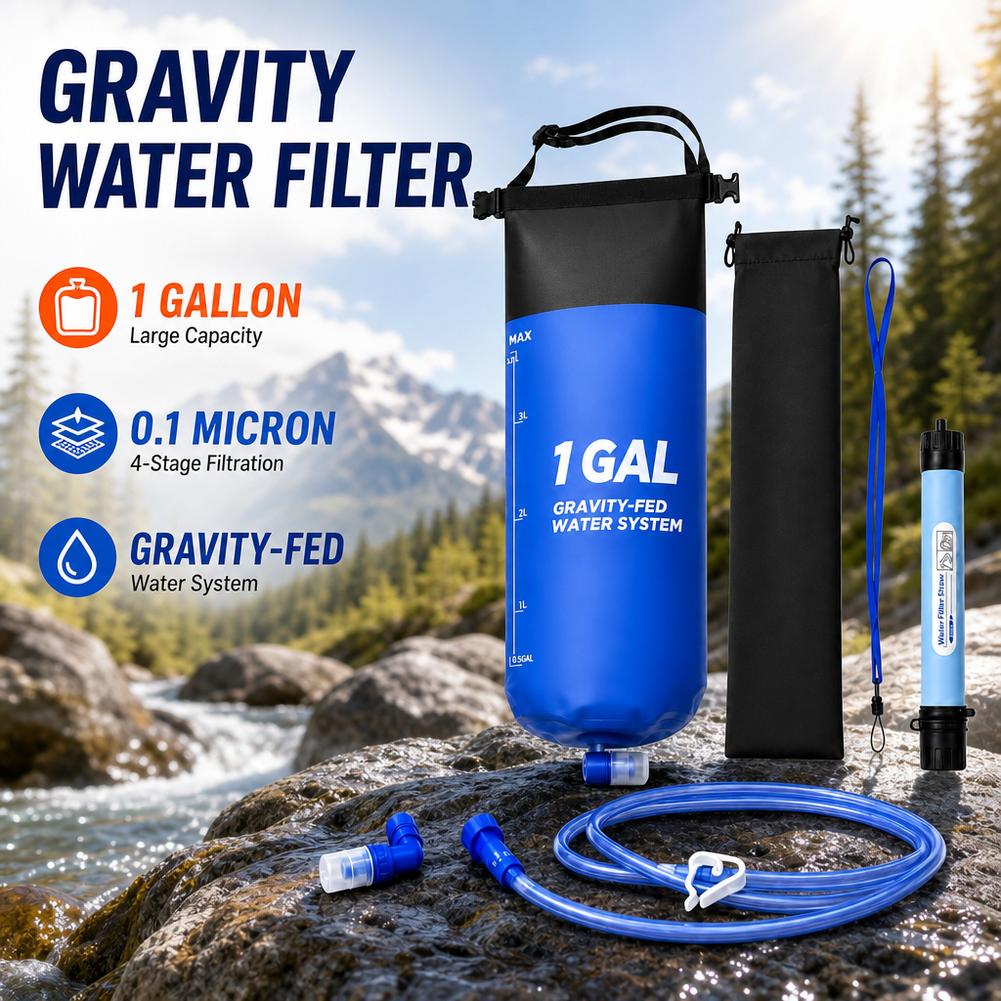 1 Gal Gravity Water Filter Bag - đánh giá và giá Bivy Bag Emergency